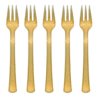 Glitz Gold Mini Appetizer Forks