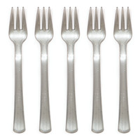 Glitz Silver Mini Appetizer Forks