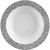 Elegant White with Silver Trim Plastic 12 oz Soup Bowls - Posh Party Supplies