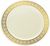 Elegant Disposable 10.25" Plastic Ivory And Gold Dinner Plate  - Posh Party  Supplies