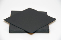 Premium Linen Feel Black Dinner Napkins