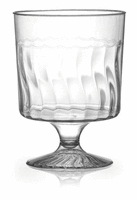 Elegant Plastic 8 oz. Wine Glass - 240 Plastic Wine Glasses