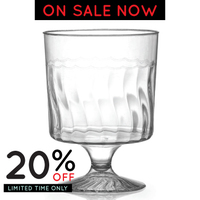 Elegant Plastic 8 oz. Wine Glass - 240 Plastic Wine Glasses