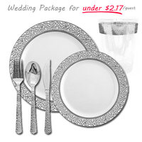 inspiration silver and white package for 120 guests