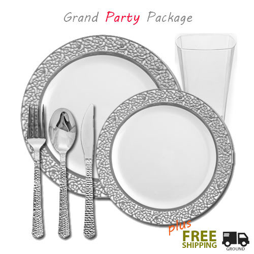 inspiration silver and white package for 120 guests