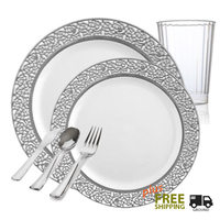 inspiration silver and white package for 120 guests