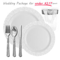 white and white party package for 120 guests