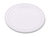 Elegant White 7" Round Plastic Plates with Silver Rim - Posh Party Supplies