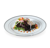 Elegant White 9" Round Plastic Plate  - Posh Party Supplies
