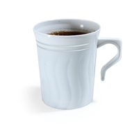 Plastic White 8 oz. Coffee Mug