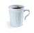 Plastic White and Silver 8 oz. Coffee Mugs - Posh Party Supplies