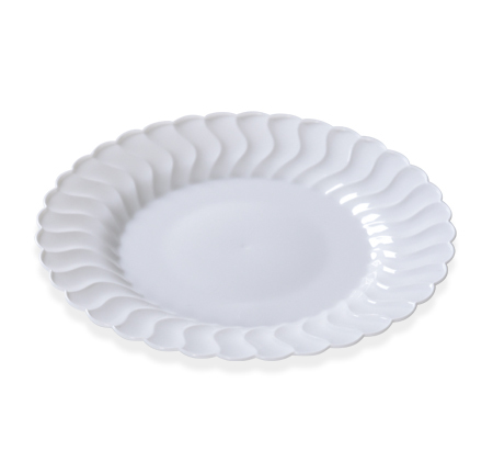 Clear 6" Plastic Round Dessert Plates  - Posh Party Supplies
