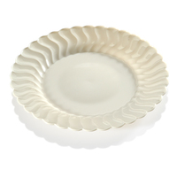 Elegant 7.5" Bone Salad Plastic Round Plates - 180 Salad Plates