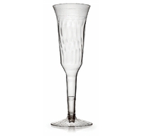 Plastic 2 Piece Champagne Clear 5 oz. Flutes - Posh Party Supplies