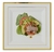 Square 10" Ivory and Gold Dinner Plates 