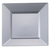 10.75" & 8" square silver plates