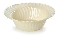 Elegant Bone 12 oz. Plastic Bowls - 180 Elegant Bone Bowls