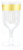 Elegant Plastic Gold Diamond Trim 6 oz Wine Cups - Posh Party Supplies