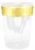 Chic10 oz Plastic Tumblers with Gold Rim - Posh Party Supplies