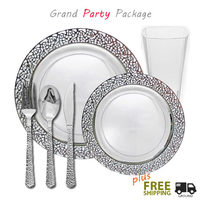 inspiration silver and Clear package for 120 guests