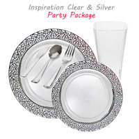 inspiration silver and Clear package for 120 guests