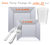 Clear square table setting party package for 20