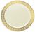 large and small plastic gold plates