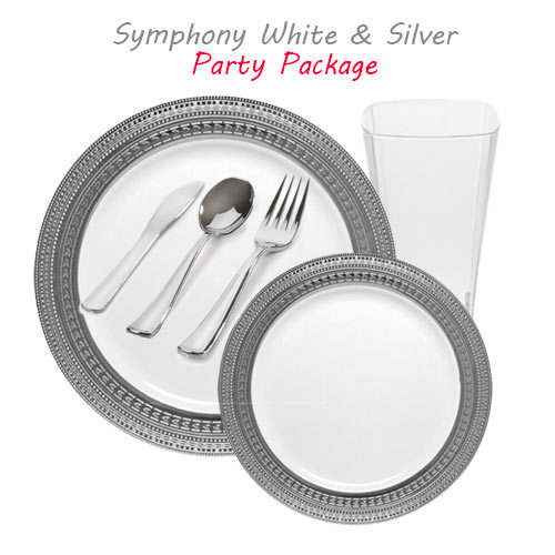 silver and white wedding package - symphony collection
