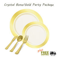 Crystal Ivory and Gold VALUE Party Package