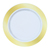 white and gold dinner plates