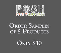Party Supply Product Samples of 5 Items - Posh Party Supplies