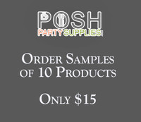 Party Supply Product Samples of 10 Items - Posh Party Supplies