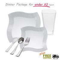clear wave Plastic party package