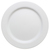 Elegant White Plastic 7 " Salad Plate with Hammered White Trim
