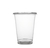 Disposable Plastic 24 oz. PET Drinking Cup with Flat Lids
