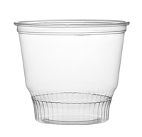Disposable Plastic PET Sundae/Dessert Cup with Flat Lids - Posh Party Supplies