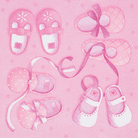 Pretty New Arrival Girl Designer Lunch Napkins - Posh Party Supplies