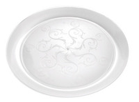 Elegant Clear 10" Round Plastic Plates  - Posh Party Supplies
