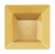 Disposable Gold Plastic Square 12 oz Soup Bowls - Posh Party Supplies
