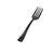 Black 3.9" Tiny Plastic Taster Tines - 48 Mini Forks - Posh Party Supplies