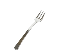 Silver 3.9" Tiny Plastic Taster Tines  - Posh Party Supplies