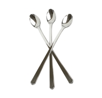 Elegant Silver 6" Tiny Plastic Taster Spoons - Posh Party Supplies