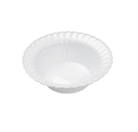 Disposable white 5 oz. Plastic Dessert Bowl - Posh Party Supplies