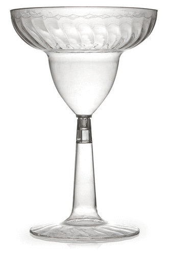 Elegant Plastic 12 oz. Margarita Glass - 144 Plastic Margaritas