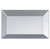 Elegant Plastic Rectangle Silver Dessert/Salad Disposable Plates - Posh Party Supplies