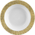 Elegant White with Gold Trim Plastic 12 oz Soup Bowls - Posh Party Supplies