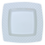 Elegant Diamond White and White  Plastic Salad Plates - Posh Party Supplies 