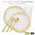 Swirl collection white with gold edge wedding package