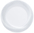 Swirl white with silver plates