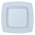 Diamond collection white plastic with a white rim plates